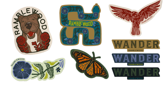 Wander Sticker Pack (4 count)